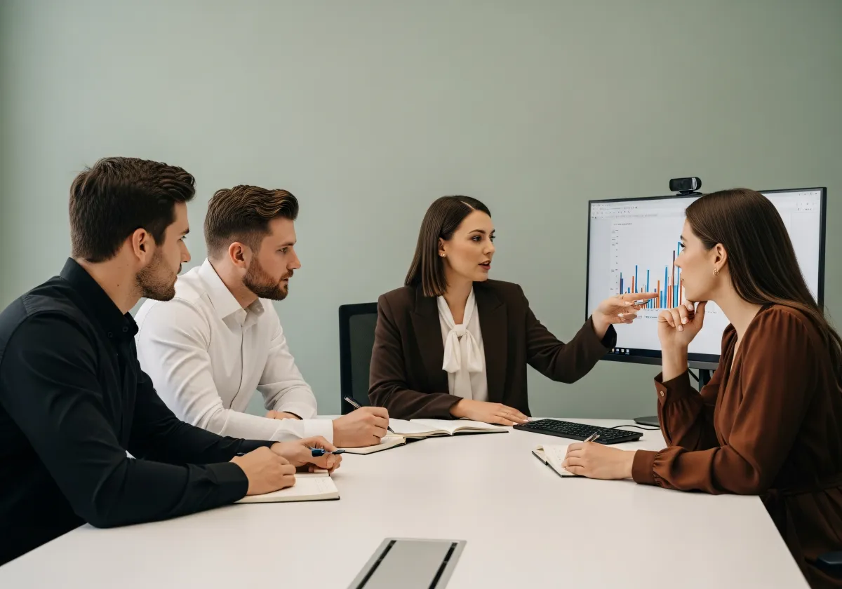 Eksperci ds. rynku nieruchomości podczas analizy raportu